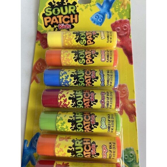 8 Pack Taste Beauty SOUR PATCH Flavored Lip Balm Assorted Flavors NEW Sealed - Picture 3 of 13